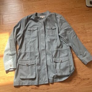 Cold water Creek  blue utility  jacket